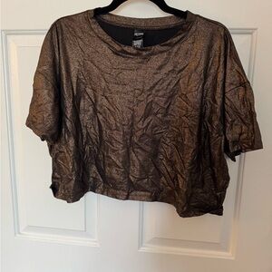 Victoria's Secret Brown Boxy Crop T-Shirt